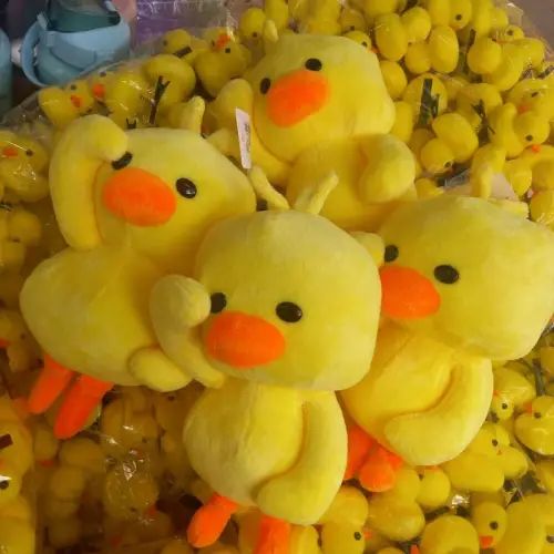 Peluche de felpa pato amarillo 20cm - imagen 2