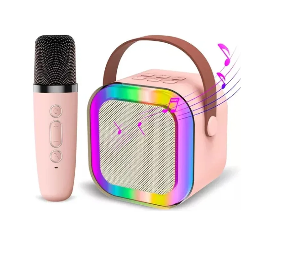 Parlante Karaoke Portátil Mini Con Micrófono Inalámbrico Bluetooth  - imagen 2