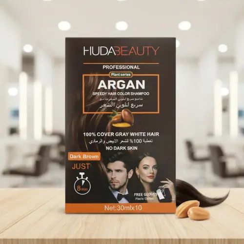 TINTA EN SHAMPOO CON ARGÁN CASTAÑO OSCURO --- 10 UNIDADES - imagen 2