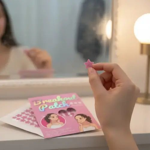 MINI PARCHES PARA ACNÉ DISEÑO ESTRELLAS CON GLITTER --- 40 UNIDADES - imagen 3