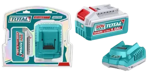 KIT/SET BATERÍA LITIO-ION 4.0Ah 20V + CARGADOR RÁPIDO 2A INDUSTRIAL - imagen 1