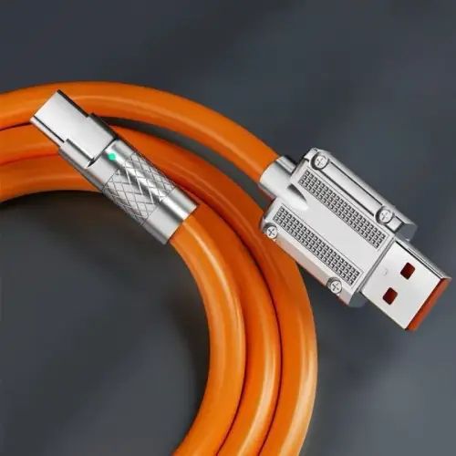 CABLE REFORZADO TIPO C DE CARGA Y DATOS RÁPIDO TREQA 5.1A 5V 1M - imagen 2