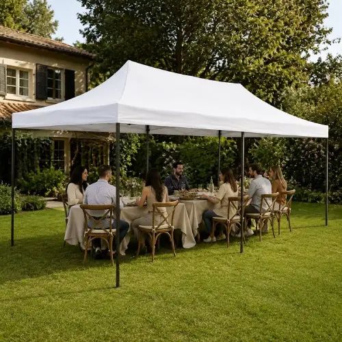 GAZEBO BLANCO 3x6mts TELA OXFORD - imagen 2