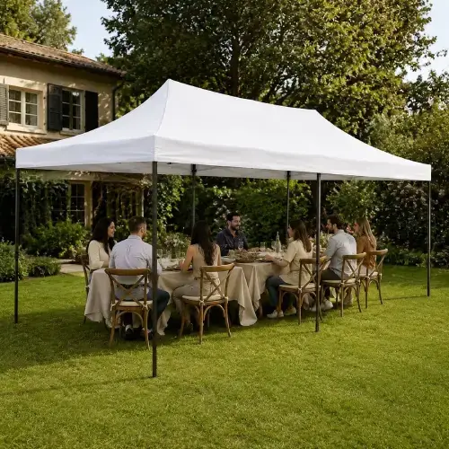 GAZEBO BLANCO 3x6mts TELA OXFORD - imagen 2