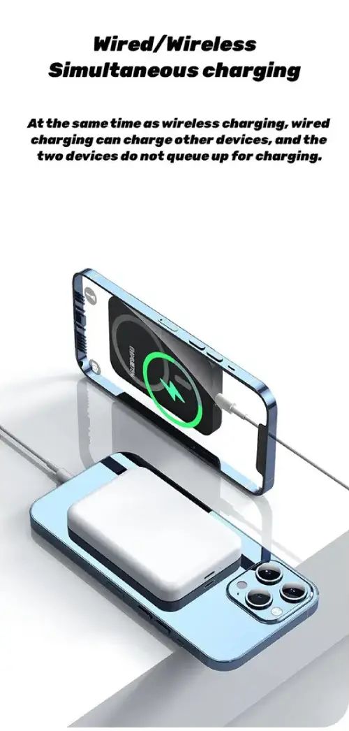 POWER BANK INALÁMBRICO TREQA 10W 2.1A 5000mAh 9.5x6.4cm - imagen 3