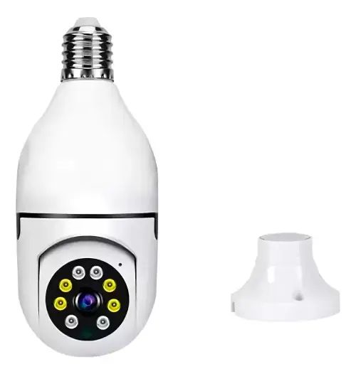 Lámpara Cámara De Seguridad Wifi Full Hd 360° 1080P - imagen 3