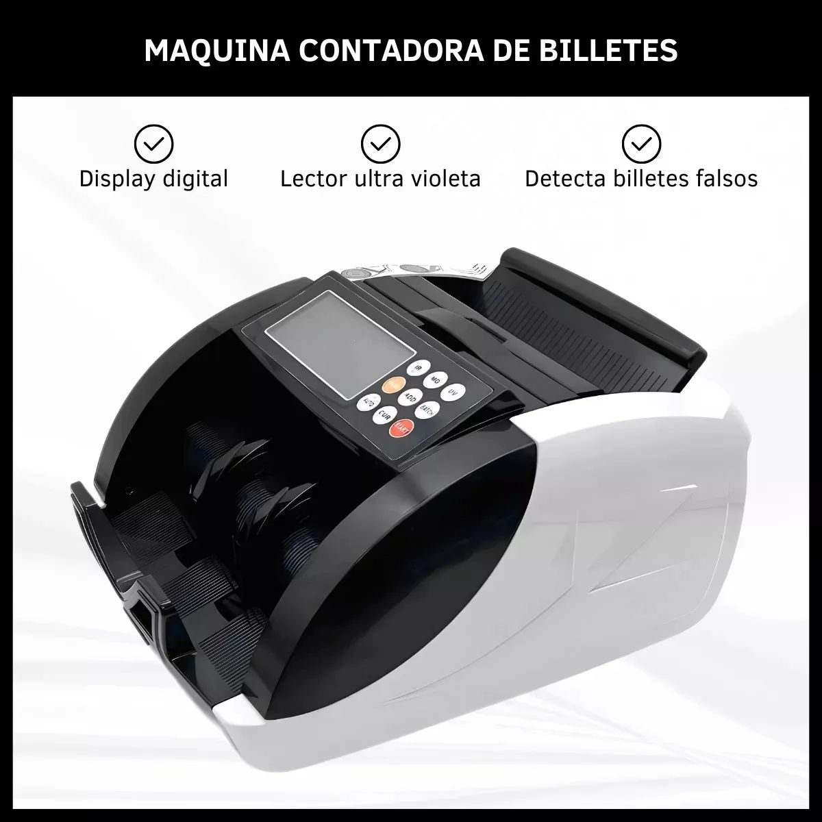 Contadora y detector de billetes falsos  - imagen 2