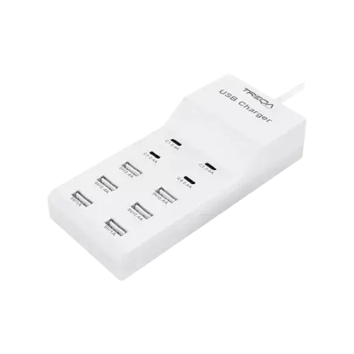 ADAPTADOR 220V USB/C DE CARGA RÁPIDA TREQA ABS 1 METRO - imagen 1