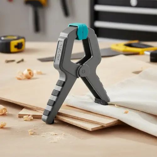 PRENSA RESORTE PLÁSTICA TIPO PINZA 4" HASTA 50mm LONGITUD 110mm FUERZA 12kg - imagen 3