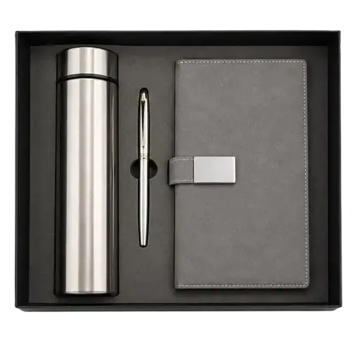 Set Libreta + Lapicera + Termo 500ml en caja - imagen 1