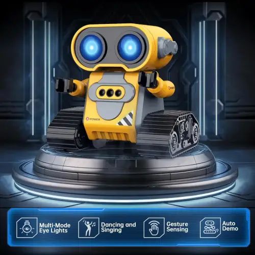 ROBOT A CONTROL REMOTO PROGRAMABLE CONTROL POR GESTOS LUCES LED Y MÚSICA 360° 12x12x8.5cm - imagen 2