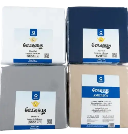 JUEGO DE SÁBANAS TWIN GOLDSUN LISA 5000 HILOS 2 PLAZAS - imagen 1