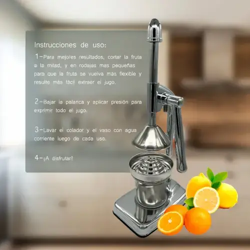 Exprimidor manual de jugo de naranja, limón, lima, pomelo, etc - imagen 2