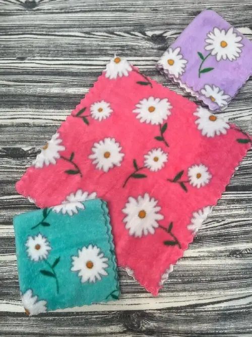 Pack 5 Paños de Limpieza 30x30cm Diseño Floral - imagen 2