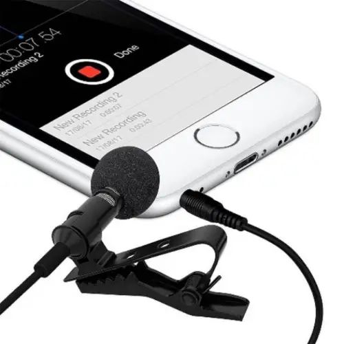 MICRÓFONO SOLAPERO PARA CELULARES 3.5mm - imagen 2