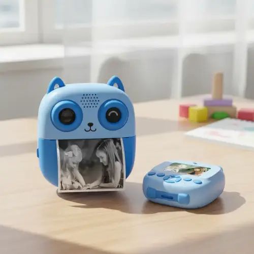 CÁMARA DIGITAL INSTANTÁNEA PARA NIÑOS CON APP 2.4” Micro SD 32GB VGA/30fps/0.3mp/JPG 1800mAh 9.5x8.6x4.2cm - imagen 3