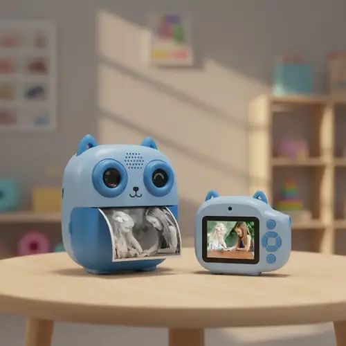 CÁMARA DIGITAL INSTANTÁNEA PARA NIÑOS CON APP 2.4” Micro SD 32GB VGA/30fps/0.3mp/JPG 1800mAh 9.5x8.6x4.2cm - imagen 2