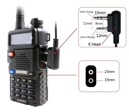 AURICULARES PARA WALKIE TALKIE CANCELACIÓN DE RUIDO BF-888S - imagen 2