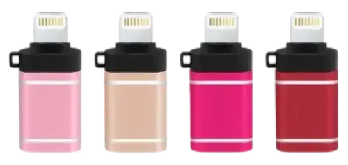 ADAPTADOR OTG USB LIGHTNING ABS VARIOS COLORES - imagen 1