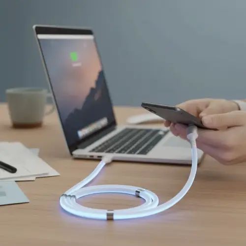 CABLE MAGNÉTICO DATOS USB Y CARGADOR MICRO USB CON IMÁN - imagen 2