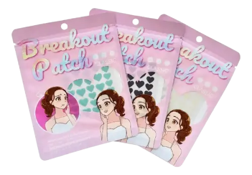 MINI PARCHES PARA ACNÉ DISEÑO CORAZONES --- 40 UNIDADES