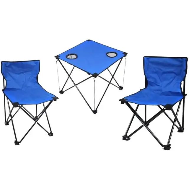 Set Sillas Y Mesa Para Camping Plegables