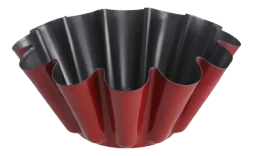Molde para torta ondulado de metal 9x19cm