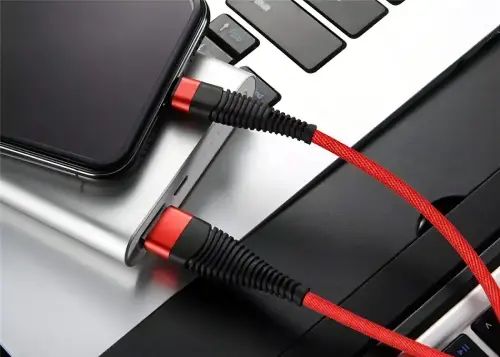CABLE REFORZADO TIPO C TREQA DATOS Y CARGA ALUMINIO + TEJIDO TELA 3.4A 5V 1M - imagen 4