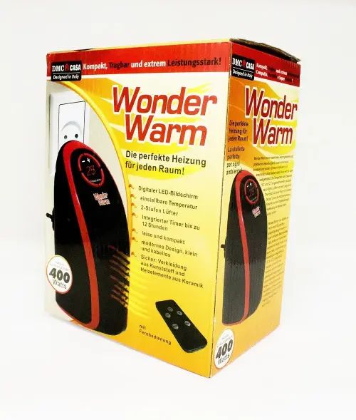 Caloventilador con control remoto 18cm 400w - imagen 2