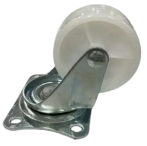 Rueda giratoria plástica con base metal 7.5×2.5x9cm - imagen principal