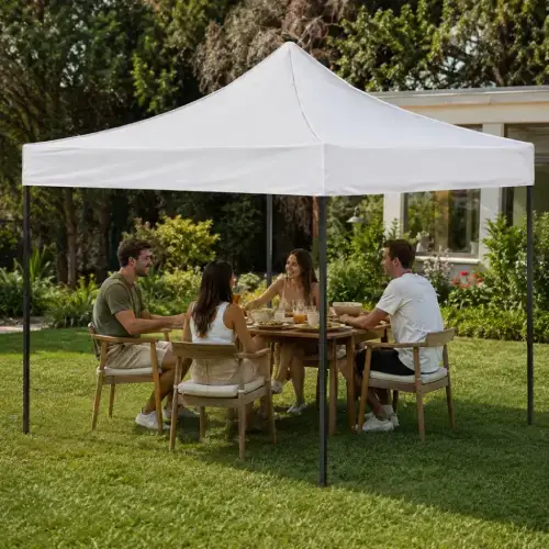 GAZEBO BLANCO 2x2mts TELA OXFORD - imagen 2