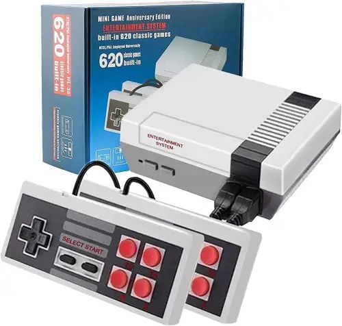 Box Play TV 620 Juegos Retro 8 Bits 2 Controles conexión AV