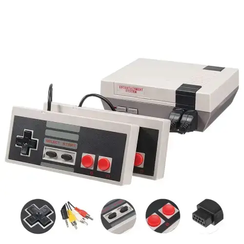 Box Play TV 620 Juegos Retro 8 Bits 2 Controles conexión AV - imagen 2