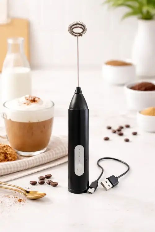 Batidor Eléctrico Recargable Espumador de Leche USB - imagen 4