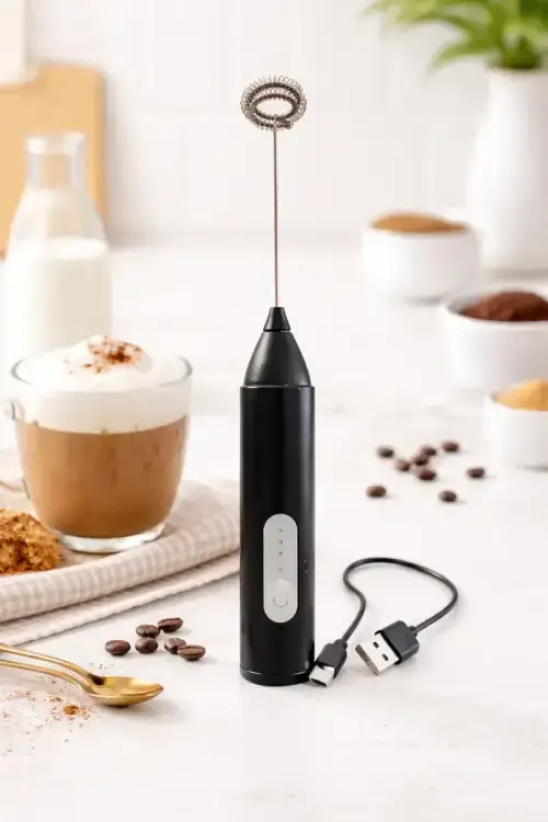 Batidor Eléctrico Recargable Espumador de Leche USB - imagen 4