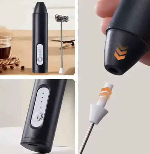 Batidor Eléctrico Recargable Espumador de Leche USB - imagen 3