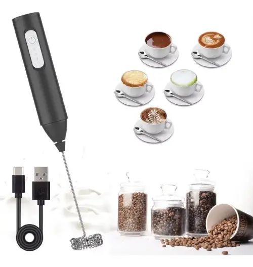 Batidor Eléctrico Recargable Espumador de Leche USB - imagen 2