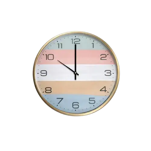 Reloj Pared Diseño Multicolor - imagen principal