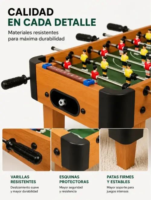 FÚTBOLITO DE MESA INFANTIL MDF 51x25x17cm - imagen 3