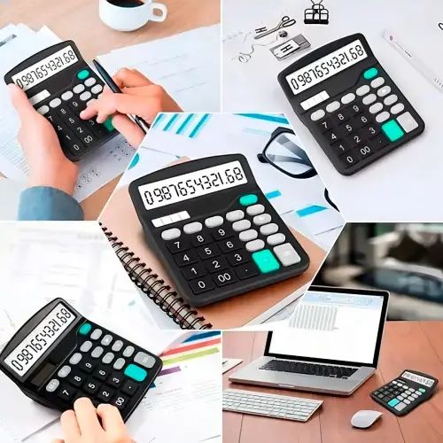 CALCULADORA DE ESCRITORIO 12 DÍGITOS A PILA/SOLAR - imagen 2
