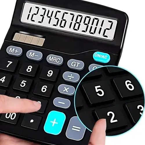 CALCULADORA DE ESCRITORIO 12 DÍGITOS A PILA/SOLAR - imagen 3