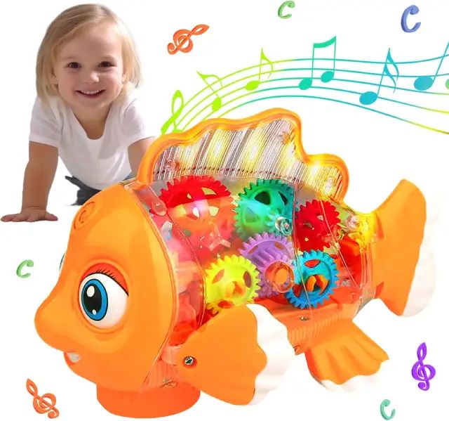 Pez De Juguete Electrico Multisensorial Para Niños - imagen 2
