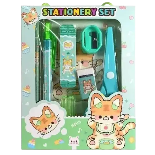 Set de Útiles Escolares con Diseños Divertidos - imagen 2
