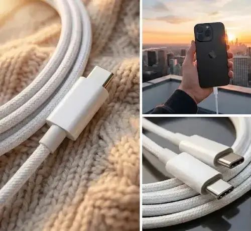 CABLE REFORZADO CARGA RÁPIDA TREQA TIPO C A TIPO C iPHONE 15/16/17 60W 1M - imagen 3