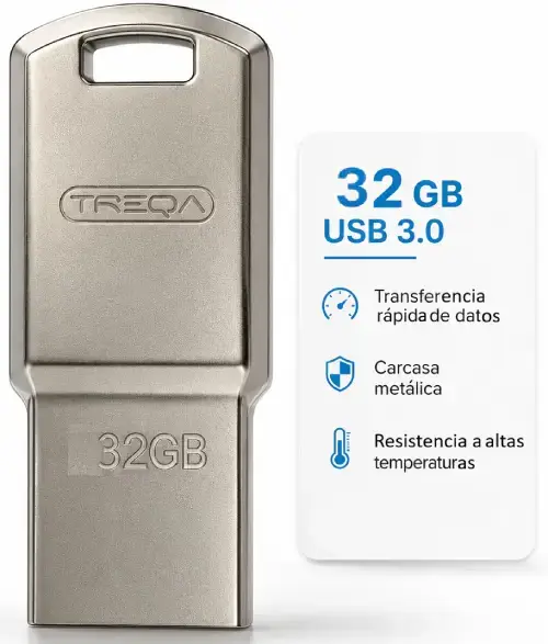 PENDRIVE METÁLICO TREQA USB 3.0 32GB - imagen 2