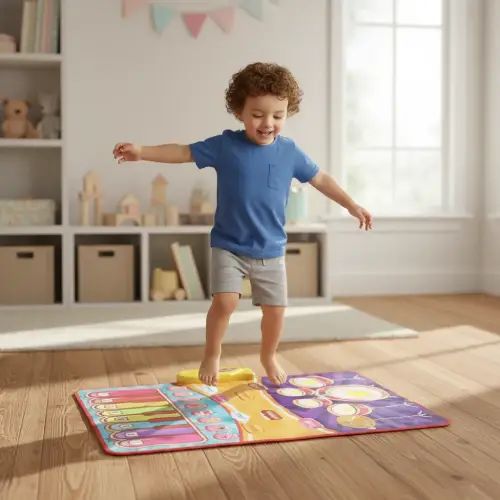 ALFOMBRA PLEGABLE INTERACTIVA MÚSICAL PARA NIÑOS VARIAS MELODÍAS 60x75cm - imagen 3