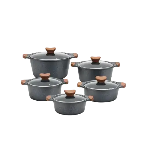 Juego Batería Cocina 5 Ollas Con Tapa - imagen principal