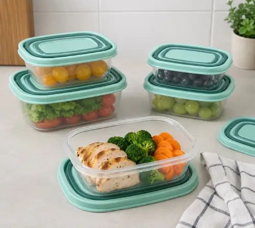 SET 5 TUPPERS 26x21x8cm - imagen 2