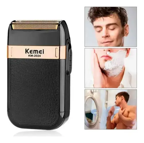 AFEITADORA ELÉCTRICA KEMEI USB 5W 800mAh 9x5cm - imagen 2